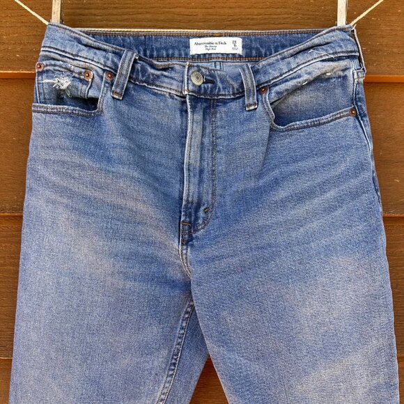 Abercrombie & Fitch The Skinny High Rise With Split Ankle Detail Jeans Size 29 - Picture 4 of 14